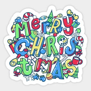 Christmas Icons Collage Sticker